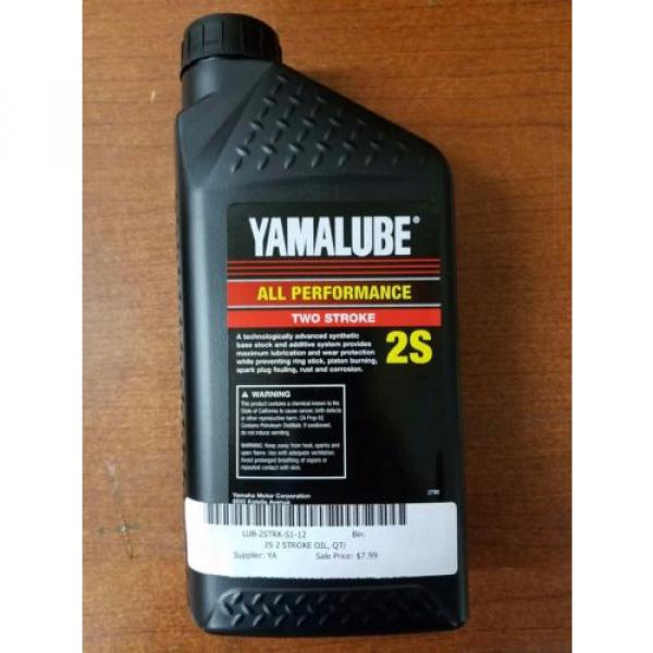 Yamaha 2S 2-Stroke Injector Premium Quart Oil YZ KX CRF XR CR RM DR Yamalube #2 image