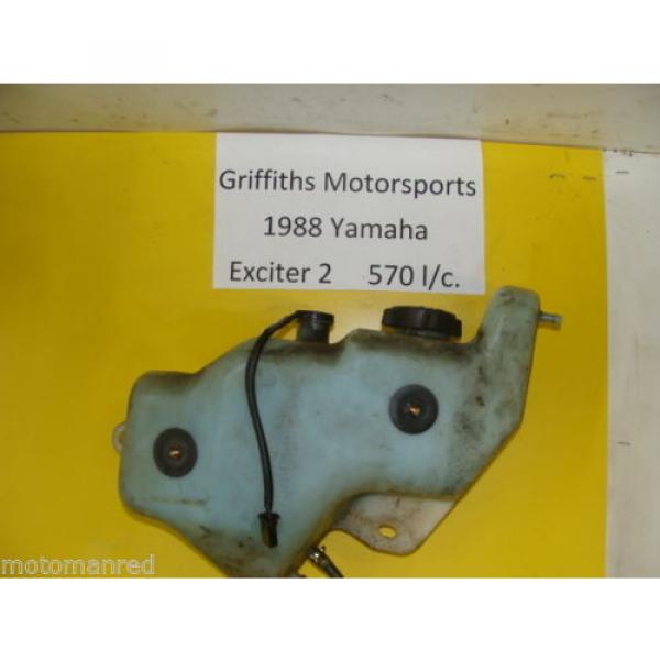 88 YAMAHA EXCITER 2 II ex 570 87 89 90 OIL TANK RESERVOIR W CAP INJECTOR INJECT #1 image