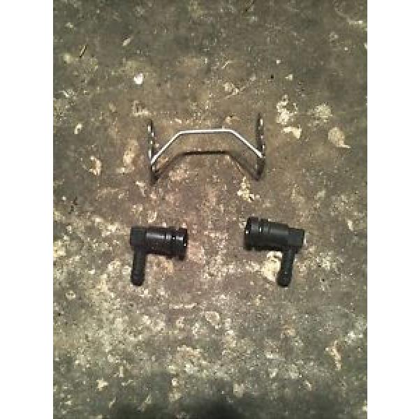 1998 JOHNSON EVINRUDE 150HP OIL INJECTOR RETAINER CLIP &amp; FITTINGS 18 #1 image