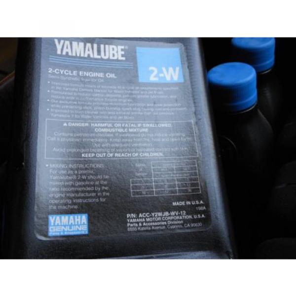 12 Quarts Yamaha Yamalube 2-W Watercraft Marine 2 Stroke Injector Oil #2 image