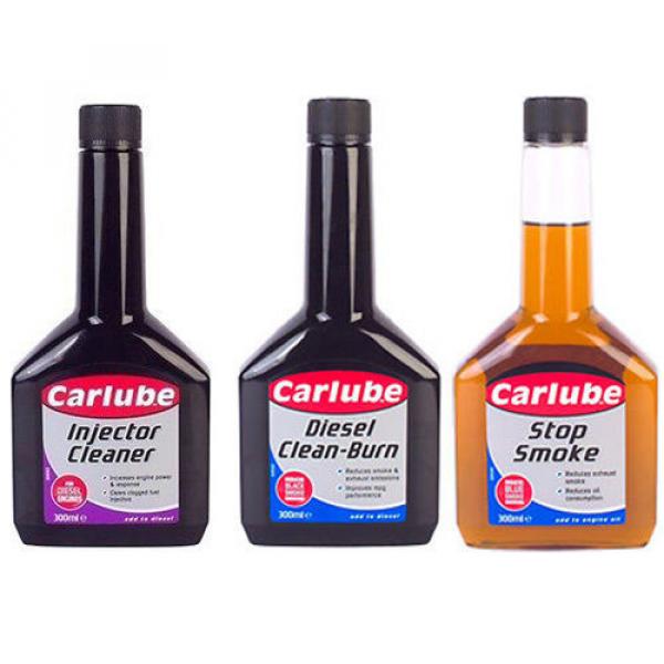 CARLUBE 3 Pack DIESEL CLEAN BURN + INJECTOR CLEANER + EXHAUST STOP SMOKE OIL #1 image