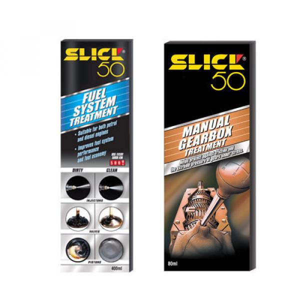 SLICK 50 2 Pack FUEL TREATMENT INJECTOR CLEANER + MANUAL GEARBOX OIL TREATMENT #1 image