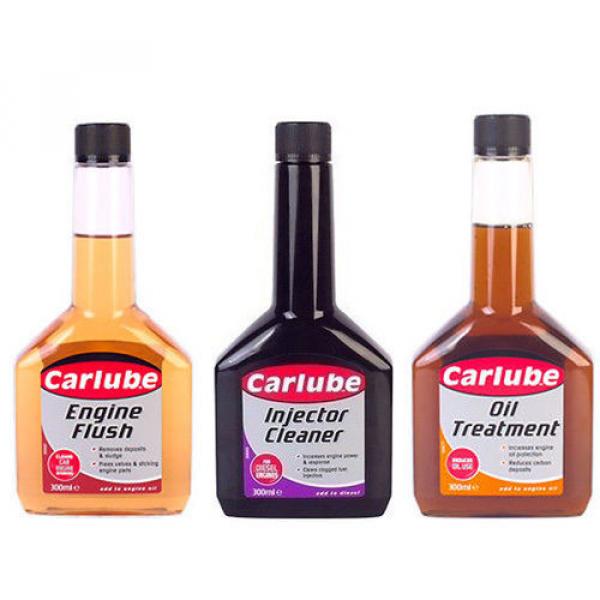 CARLUBE 3 Pack ENGINE FLUSH + DIESEL FUEL INJECTOR CLEANER + OIL TREATMENT #1 image
