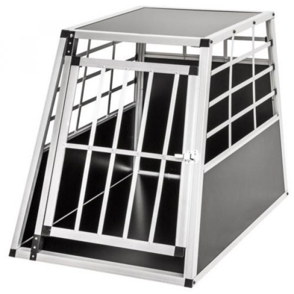 Large Aluminium Dog Pet Cage Transport Crate Car Travel Carrier Box Pet Kennel #1 image