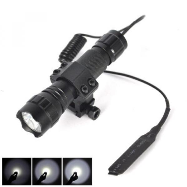 2500LM XM-L T6 LED Tactical Flashlight with Picatinny Rail Mount Pressure Switch #1 image
