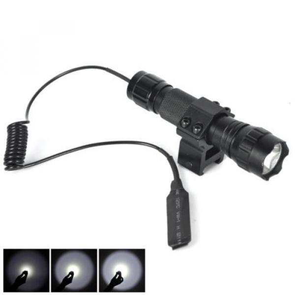 2500LM XM-L T6 LED Tactical Flashlight with Picatinny Rail Mount Pressure Switch #2 image
