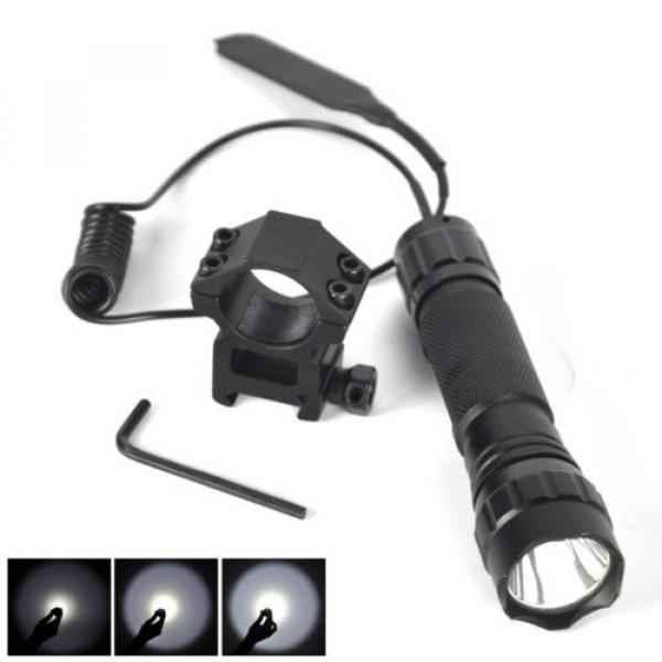2500LM XM-L T6 LED Tactical Flashlight with Picatinny Rail Mount Pressure Switch #5 image