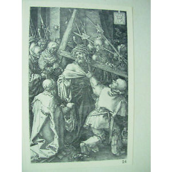 ALBRECHT   DURER VINTAGE COPPER ENGRAVING BEARING OF THE CROSS - PASSION No 10 #1 image