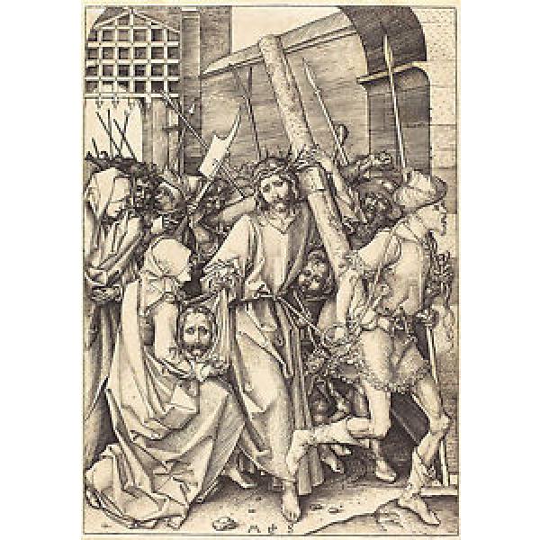 Schongauer   Reproduction: Bearing of the Cross &amp; St. Veronica - Fine Art Print #1 image