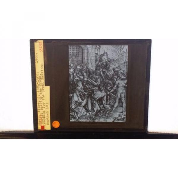 Albrecht   Dürer: &#034;Christ Bearing the Cross&#034;, Woodcut, Magic Lantern Glass Slide #3 image