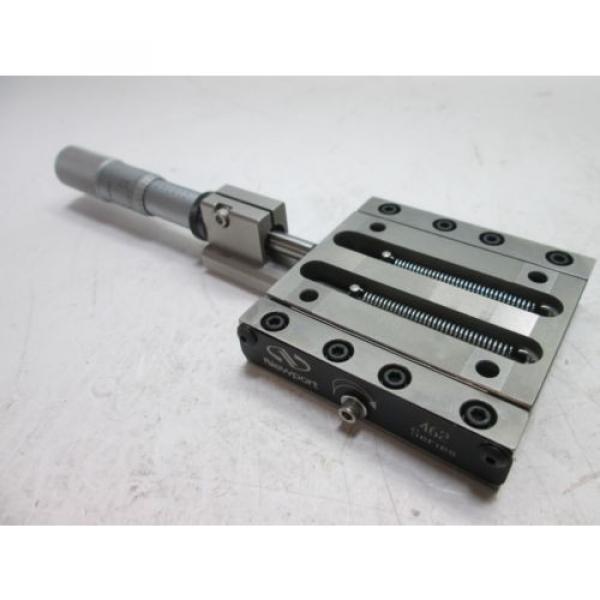 Newport   462 Crossed-Roller Bearing Linear Stage, With 0-1&#034; Starrett Micrometer #1 image