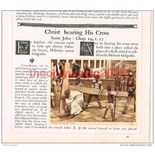 Christ   Bearing His Cross, J J Tissot, Book Illustration (Print), c1897 #1 image