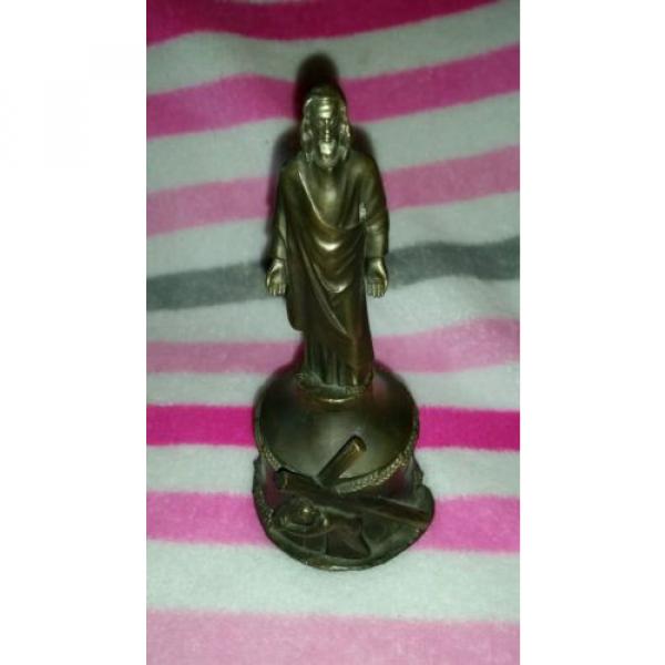 Bronze   Ballantyne Hand Bell &#034;Jesus Bearing The Cross&#034; #1 image