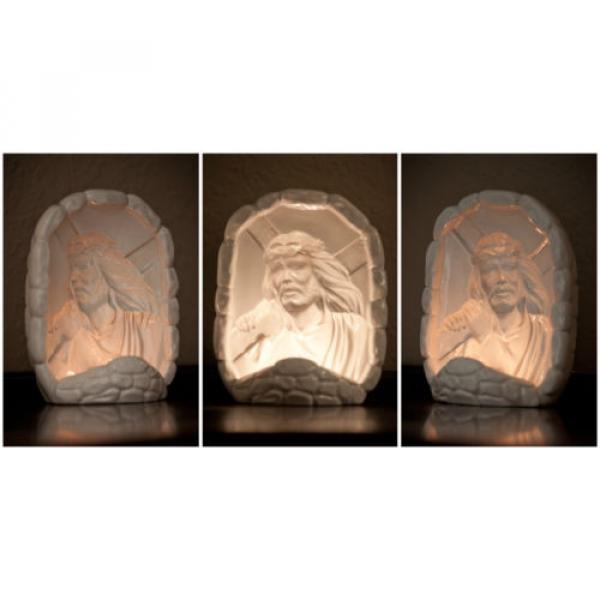 Jesus   Bearing Cross Hologram Ceramic Nightlight-jesuswatchesoveryou.com #1 image