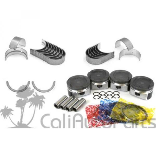 FITS:   00-08 Toyota Celica Matrix 1.8L 1ZZFE MOLLY PISTONS RINGS ENGINE BEARINGS #1 image