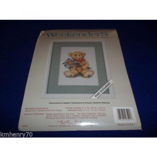Weekenders   Bearing Bouquets Countless Cross Stitch Mat Included #1 image
