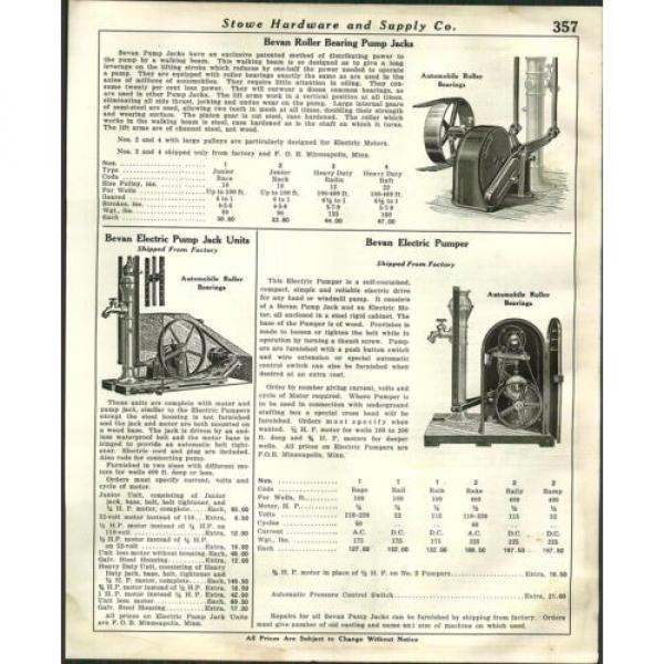 1930   AD Bevan Roller Bearing Water Well Pump Jack Red Cross Fruit Apple Press #1 image