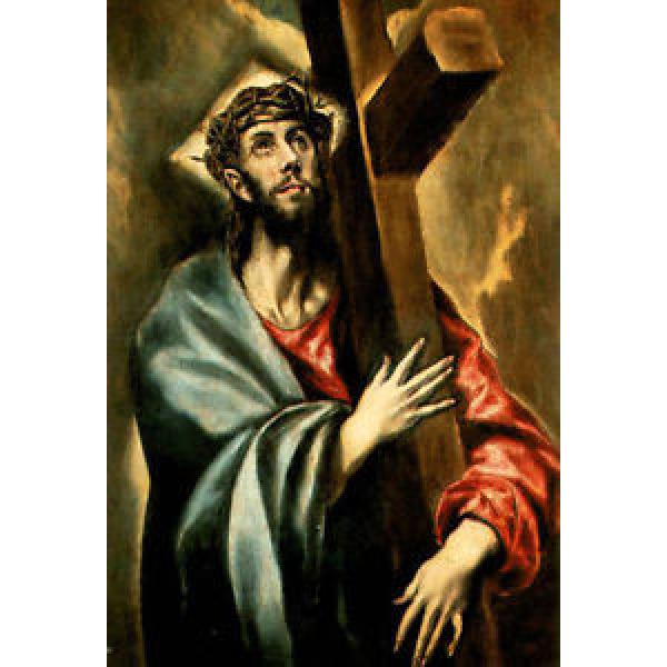 Art   Print - Christ Bearing Cross - El Greco 1541 1614 #1 image