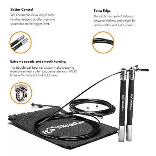 Skipping   Rope Ideal for Cross Training - Features Ball-bearing System and 6 #3 image