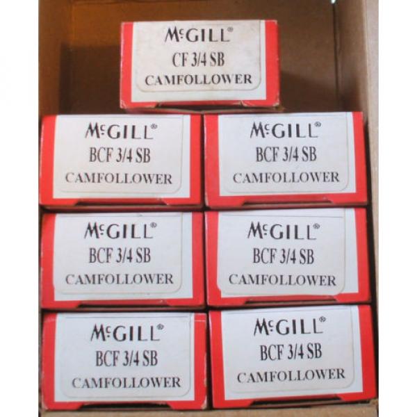 Lot 7 BEARING MCGILL BCF-3/4 CAM FOLLOWER Free Shipping #1 image