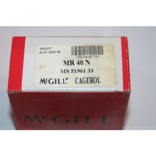 McGill MR-40-N Needle Roller Bearing MR40-N  * NEW * condition #3 image