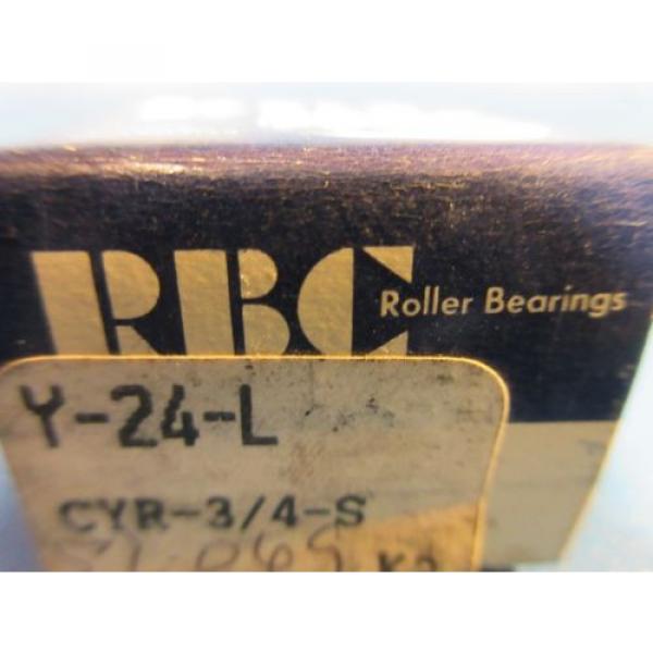 RBC Y-24-L Yoke Roller; Needle Bearing Straight Roller; Sealed (McGill CYR 3/4S) #2 image