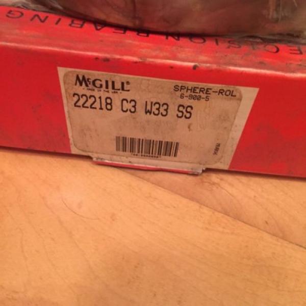 McGill Sphere-Roller Bearing SB-22218-C3-W33-SS or 22218C3W33SS New #2 image