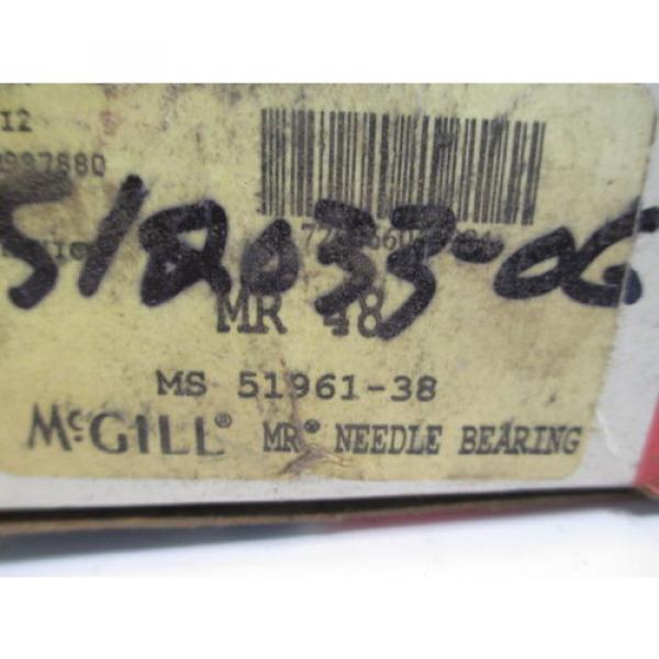 McGILL ROLLER NEEDLE BEARING MR-48 MANUFACTURING CONSTRUCTION NEW #2 image