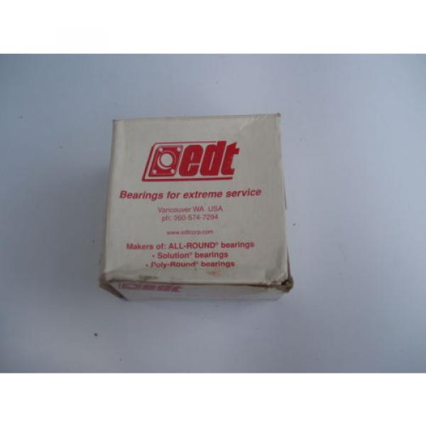 EDT ZY4GC8 7/8 4 bolt composite flange bearing MUC205-14 stainless #3 image