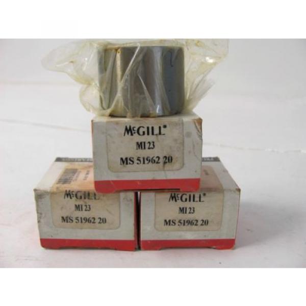 Lot of (3) MCGILL BALL BEARING MI 23 MS 51962 20 NEW IN FACTORY BOX #1 image