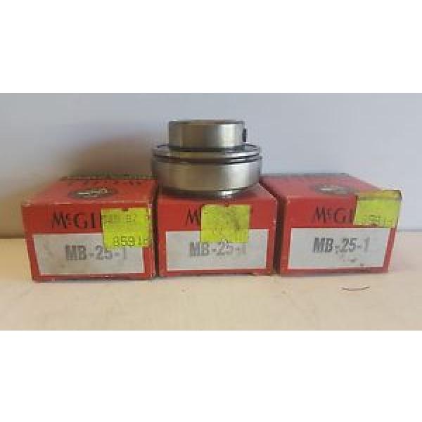 LOT OF (3) NEW OLD STOCK! MCGILL INSERT BEARINGS MB-25-1 #1 image