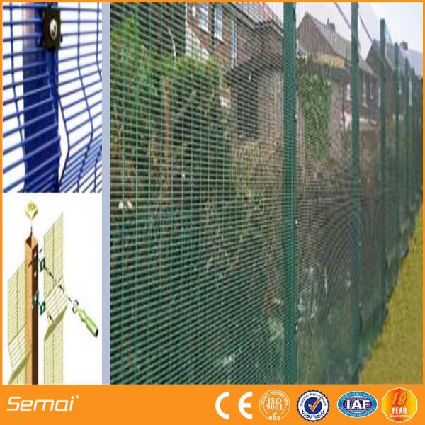 hot-dipped galvanized powder coated high Security 358 Anti-climb Fence for prison #2 image
