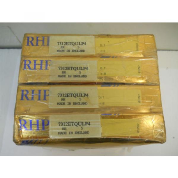 RHP   510TQI655-1   MODEL 7312ETQULP4 PRECISION BEARING SET (SET OF 4) NEW CONDITION IN BOX Bearing Online Shoping #1 image
