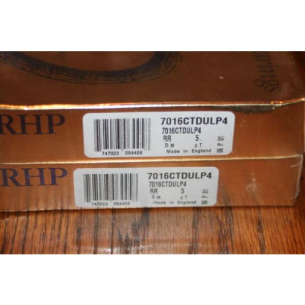 NEW   3806/780/HCC9   RHP 7016CTDULP4 Super Precision Angular Contact  7016-CTRDULP4Y Tapered Roller Bearings #3 image