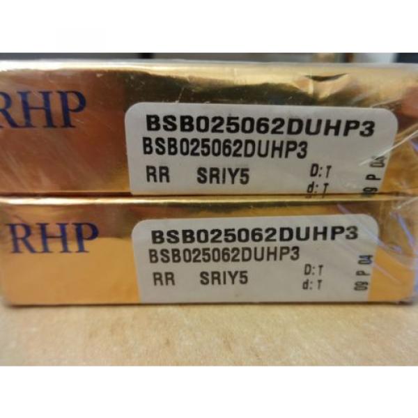 RHP   595TQO845-1   HIGH PRECISION BEARING PAIR BALLSCREW SUPPORT BSB025062DUHP3 Bearing Catalogue #2 image