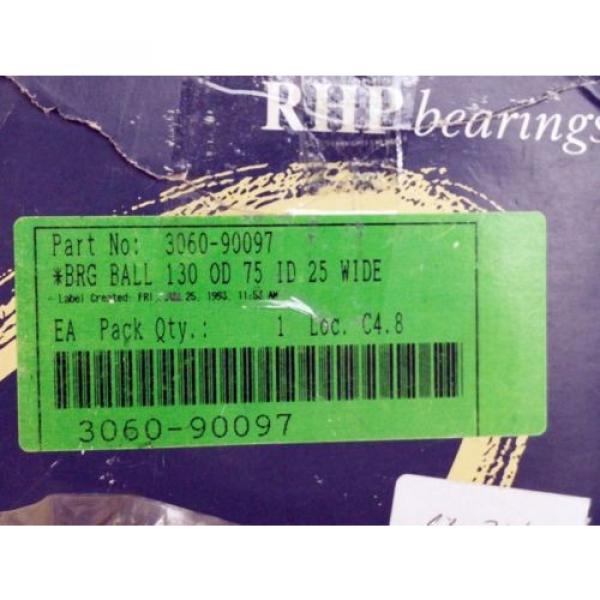 AMAT   850TQO1360-1   3060-90097 RHP Ball Bearing 6215 130mm OD, 75mm ID, 25mm WIDE, New Bearing Online Shoping #2 image