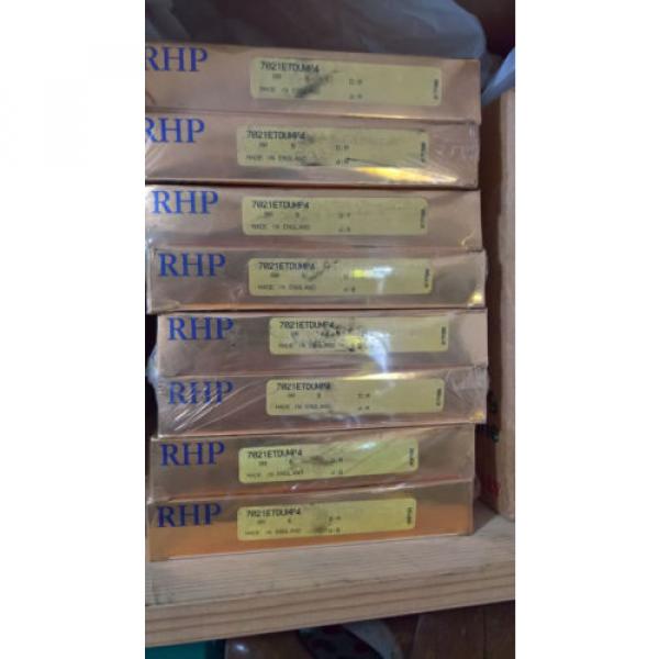 RHP   630TQO920-4   7021ETDUMP4 - 4 PACKS OF 2 - SUPER PRECISION BEARING, NEW; CUSCINETTI Industrial Bearings Distributor #1 image