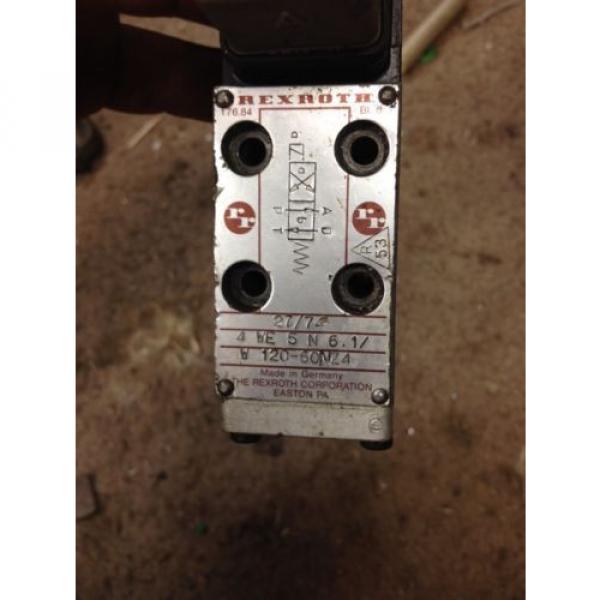 Rexroth Directional Control Solenoid valve 4port Hydraulic 4WE5N6.1/W120-60NZ4 #2 image