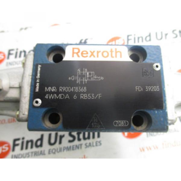 Rexroth 4WMDA 6 RB53/F Hydraulic Directional Spool Valve - Unused, No Box #2 image