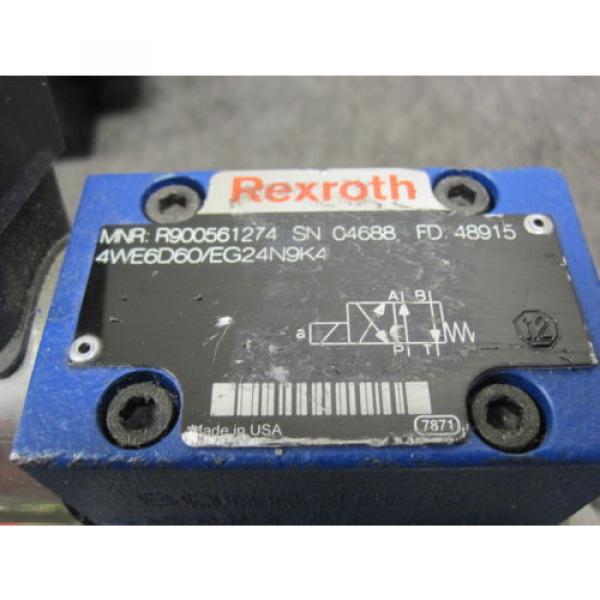NEW REXROTH PROPORTIONAL HYDRAULIC VALVE R900561274 WITH BLOCK #3 image