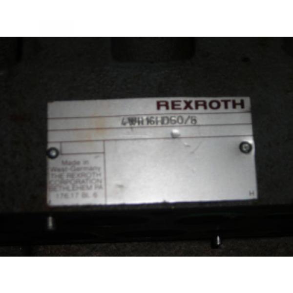 NEW OLD STOCK REXROTH HYDRAULIC VALVE MODEL # 4WH16HD50/5 GERMANY 4-W-H 16HD50/5 #2 image