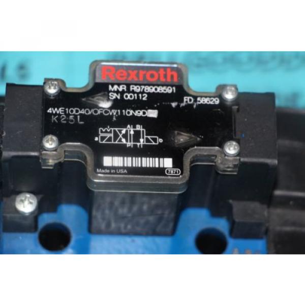 Rexroth 4WE10D40/OFCW110N9D Hydraulic Valve Directional Solenoid R978908591 New #2 image