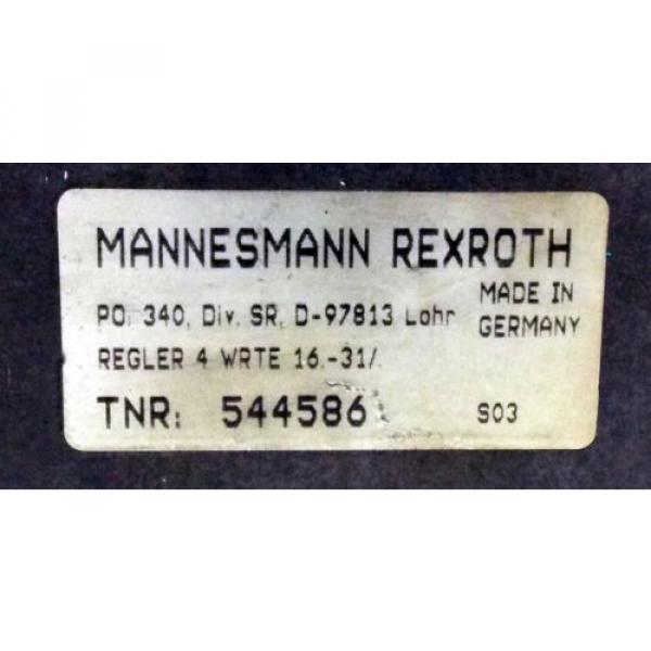 1 USED MANNESMANN REXROTH 4WRTE 16 V200L CLOSED LOOP DIRECTIONAL CONTROL VALVE #2 image