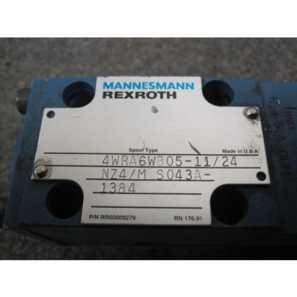 NEW REXROTH DIRECTIONAL VALVE # 4WRA6WB05-11/24NZ4/M #2 image