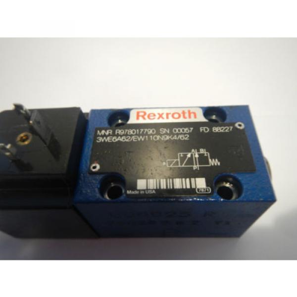 Rexroth 3WE6A62/EW110N9K4/G2 Hydraulic Directional Valve #2 image