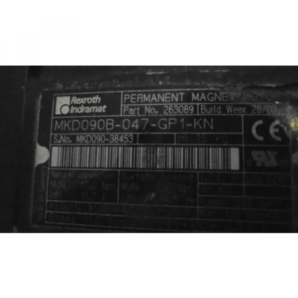 REXROTH INDRAMAT MKD090B-047-GP1-KN  SERVO MOTOR *NEW NO BOX* #1 image