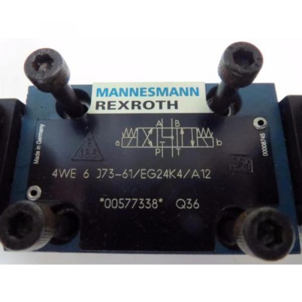 Bosch Rexroth Direct Operated Directional Spool Valve 4WE 6 J73-61/EG24k4/A12 #5 image