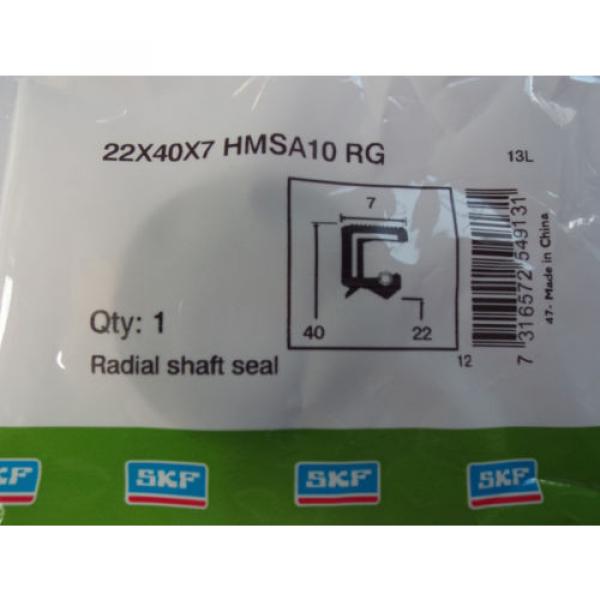 Oil Seal SKF  22x40x7mm Double Lip R23/TC #2 image