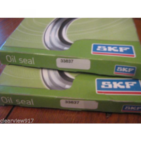 SKF oil seal 33837 lot of quantity 2 Inside Diameter 3.375&#034; Outside D 4.999&#034; #2 image