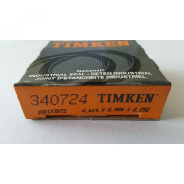 340724 TIMKEN NATIONAL OIL GREASE SEAL .614 X 0.999 X 0.250 CR  SKF 6152 #2 image